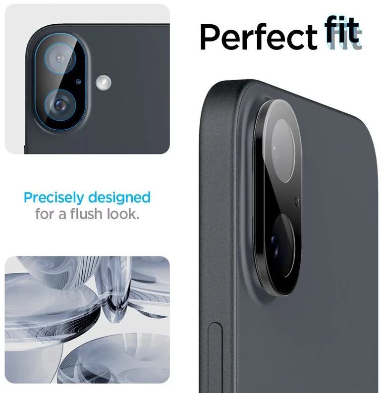 Spigen Glass tR Optik 2 Pack iPhone 16/16 Plus Black Spigen Glass tR Optik 2 Pack iPhone 16/16 Plus Black