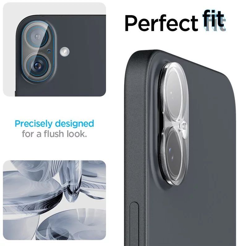 Spigen Glass tR Optik 2 Pack iPhone 16/16 Plus Crystal Clear Spigen Glass tR Optik 2 Pack iPhone 16/16 Plus Crystal Clear