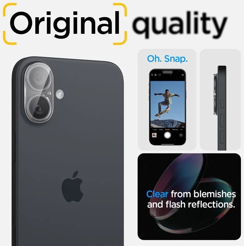 Spigen Glass tR Optik 2 Pack iPhone 16/16 Plus Crystal Clear Spigen Glass tR Optik 2 Pack iPhone 16/16 Plus Crystal Clear