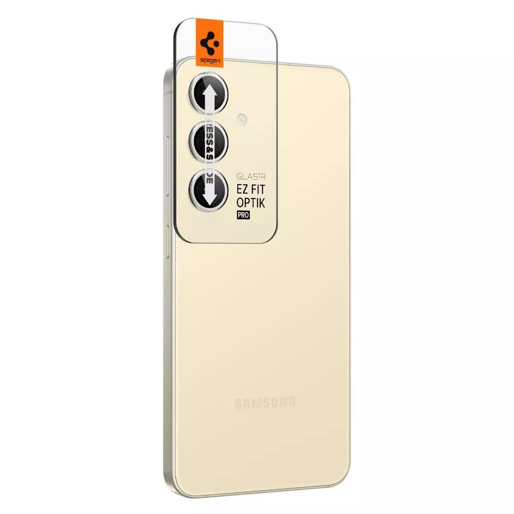 Spigen Glass tR EZ Fit Optik Pro 2 Pack Samsung Galaxy S24+ Yellow Spigen Glass tR EZ Fit Optik Pro 2 Pack Samsung Galaxy S24+ Yellow