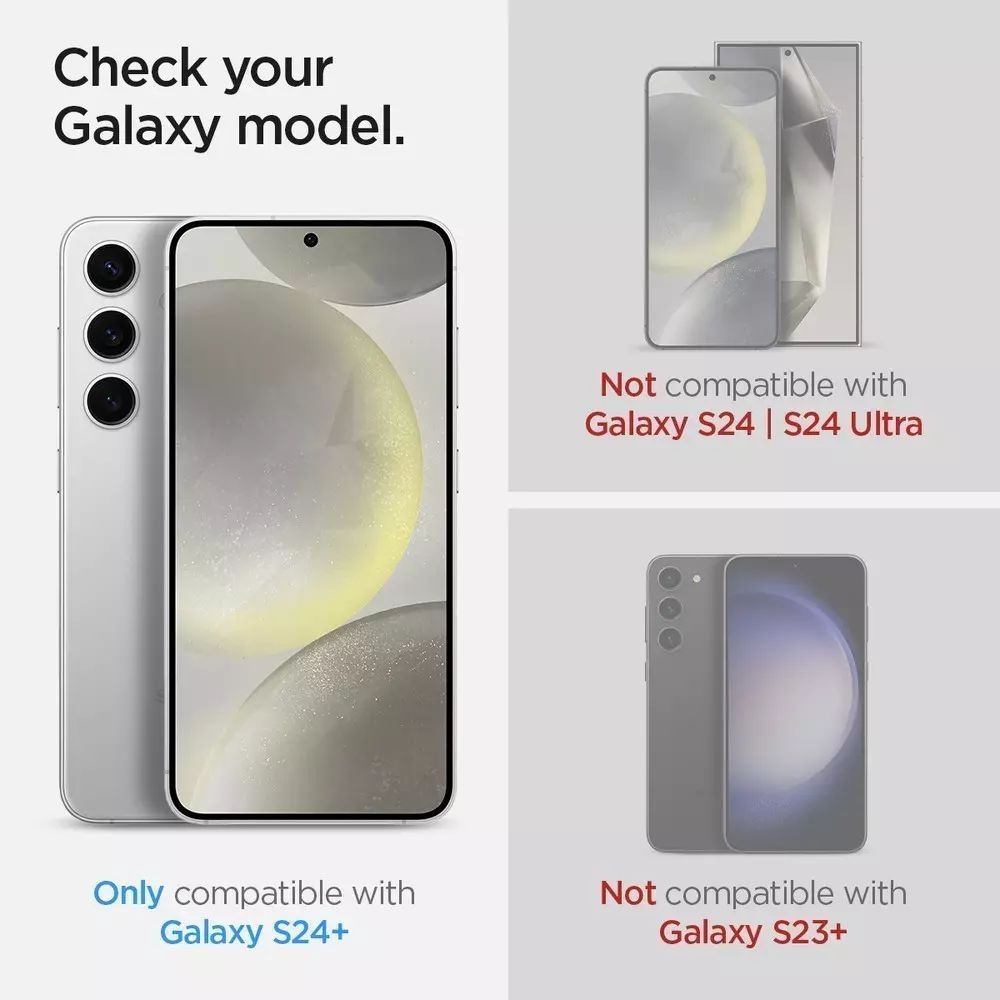 Spigen Glass tR EZ Fit Optik Pro 2 Pack Samsung Galaxy S24+ Yellow Spigen Glass tR EZ Fit Optik Pro 2 Pack Samsung Galaxy S24+ Yellow