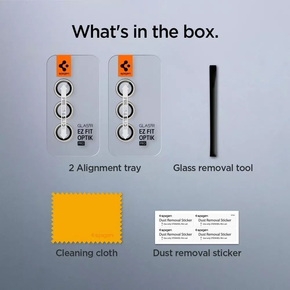 Spigen Glass tR EZ Fit Optik Pro 2 Pack Samsung Galaxy S24+ Yellow Spigen Glass tR EZ Fit Optik Pro 2 Pack Samsung Galaxy S24+ Yellow