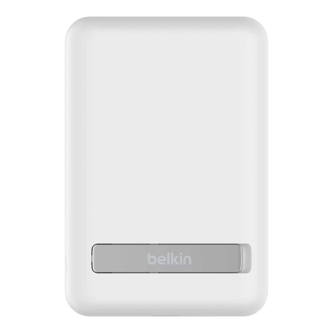 Belkin BPD004BTWT BoostCharge Magnetic Wireless Power Bank 5K + Stand White