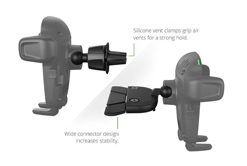 iOttie Easy One Touch Wireless 2 Vent & CD Mount iOttie Easy One Touch Wireless 2 Vent & CD Mount