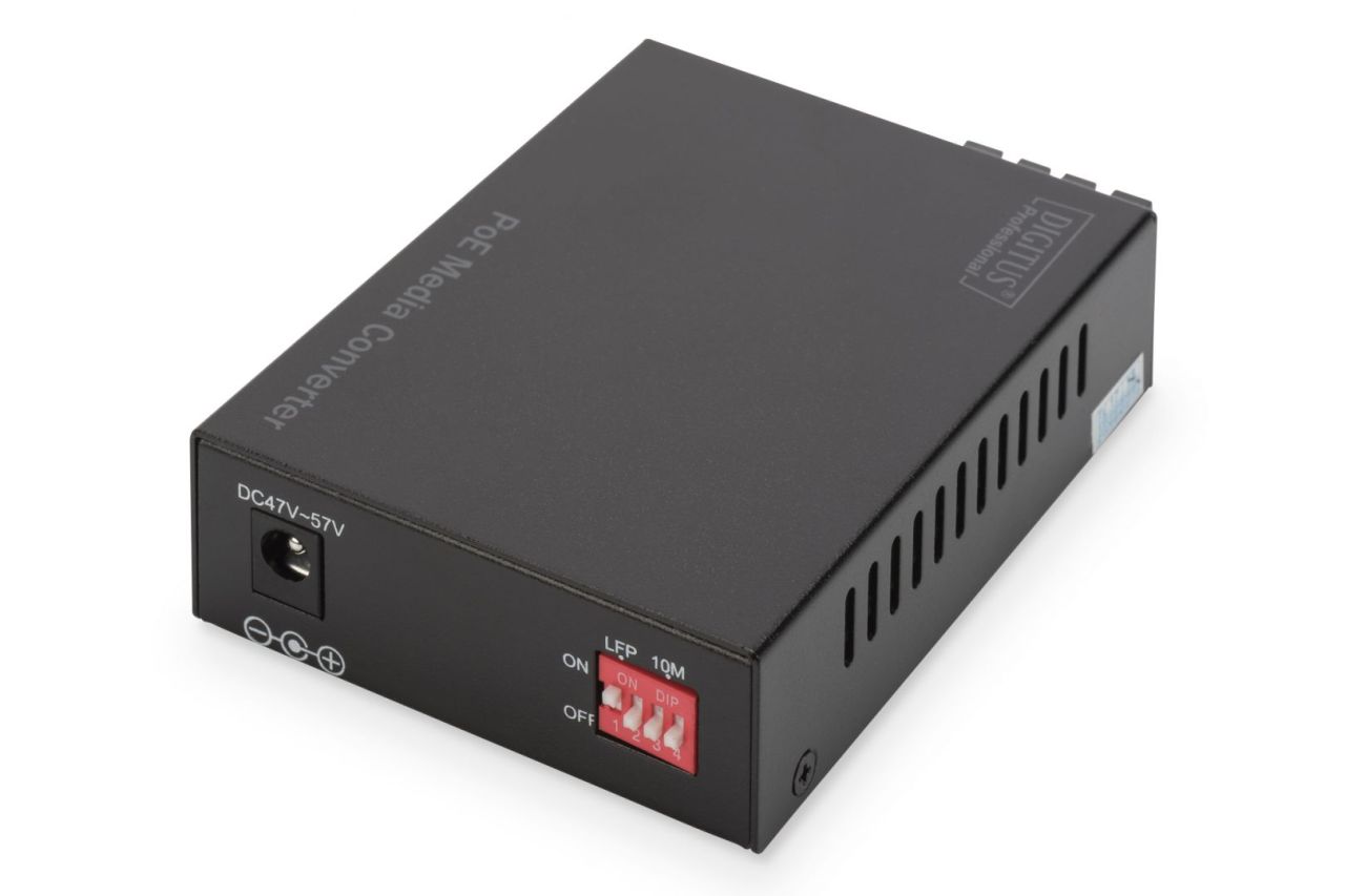 Digitus Gigabit Ethernet PoE+ Singlemode Media Converter