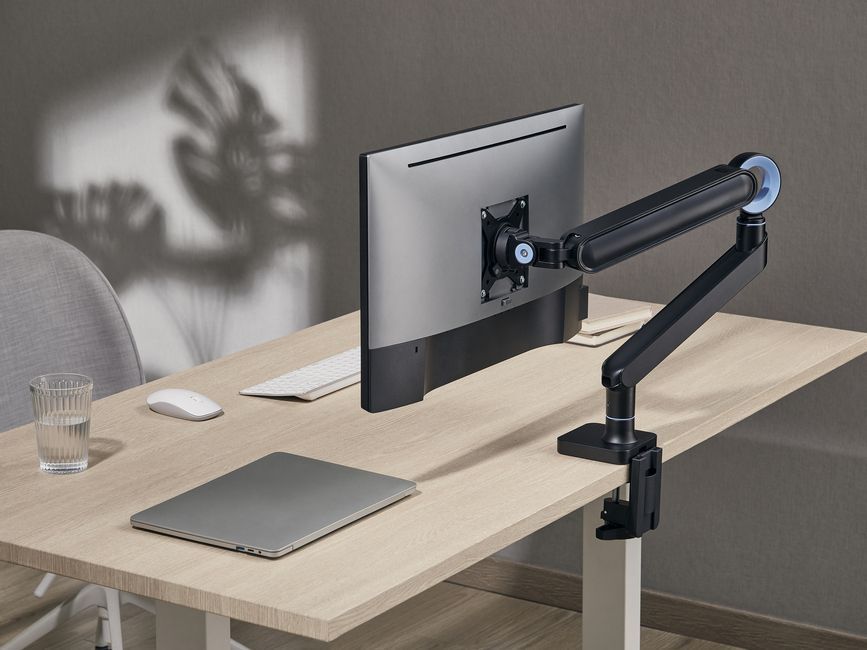 EQuip 17"-35" Premium Monitor Desk Mount Bracket Black