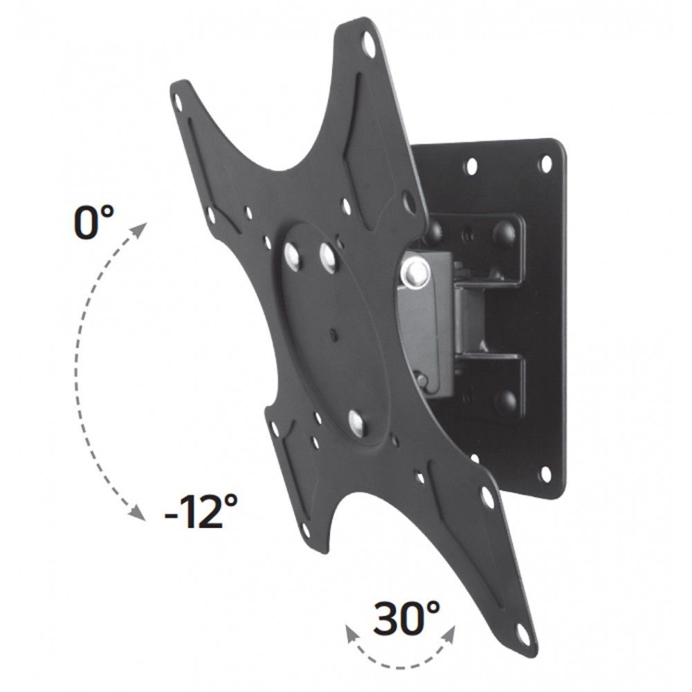 TECHLY 19"-37" Wall Bracket for LED LCD TV Tilt 1 Swivel Black