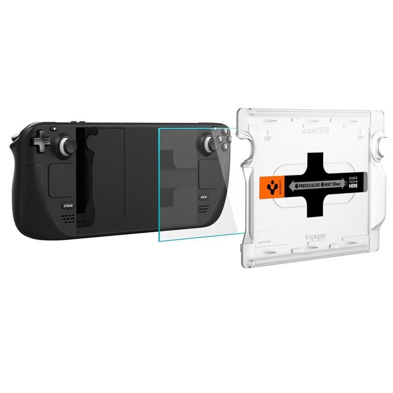 Spigen Glass tR EZ Fit 1 Pack Steam Deck