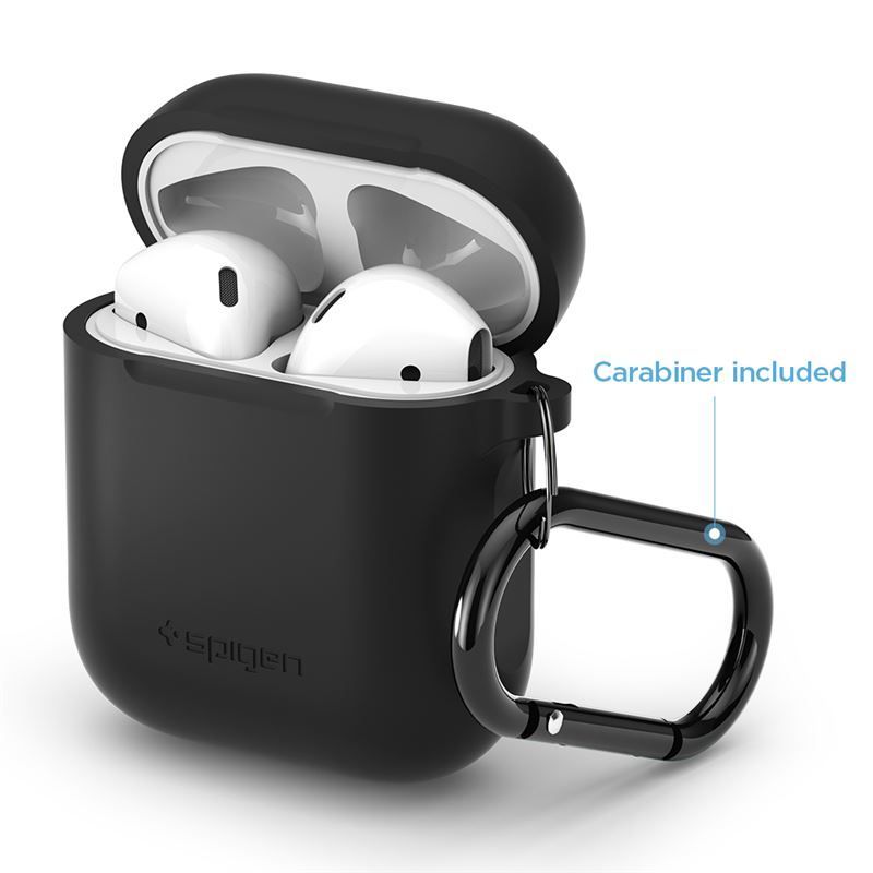 Spigen Silicone case, black - AirPods 1/2019 Spigen Silicone case, black - AirPods 1/2019