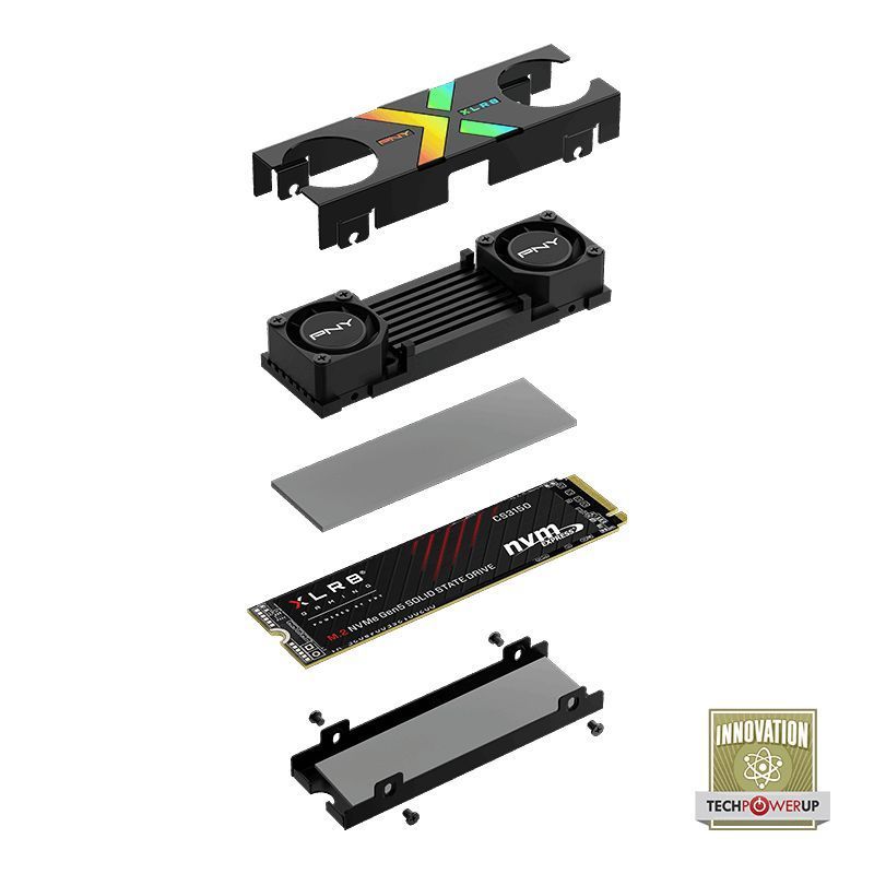 PNY 2TB M.2 2280 NVMe CS3150 with RGB Heatsink Black