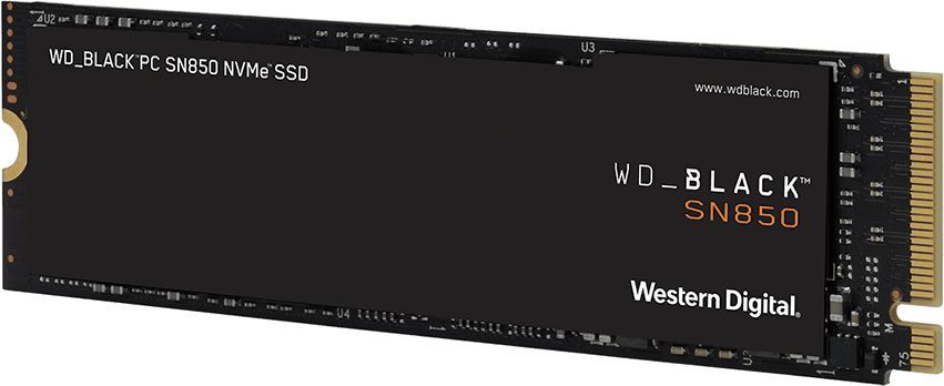 Western Digital 500GB M.2 2280 NVMe SN850 With Heatsink Black