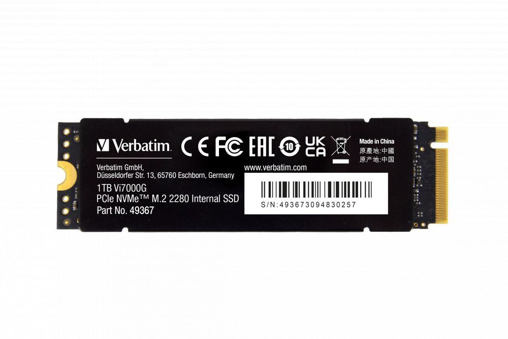 Verbatim 1TB M.2 2280 NVMe Vi7000G Verbatim 1TB M.2 2280 NVMe Vi7000G