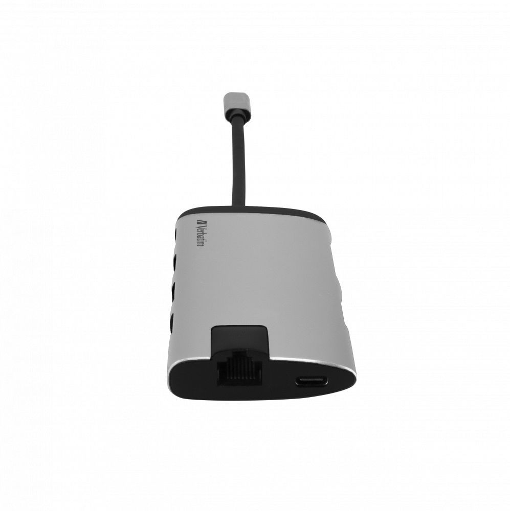 Verbatim USB-C Multiport Hub Silver Verbatim USB-C Multiport Hub Silver