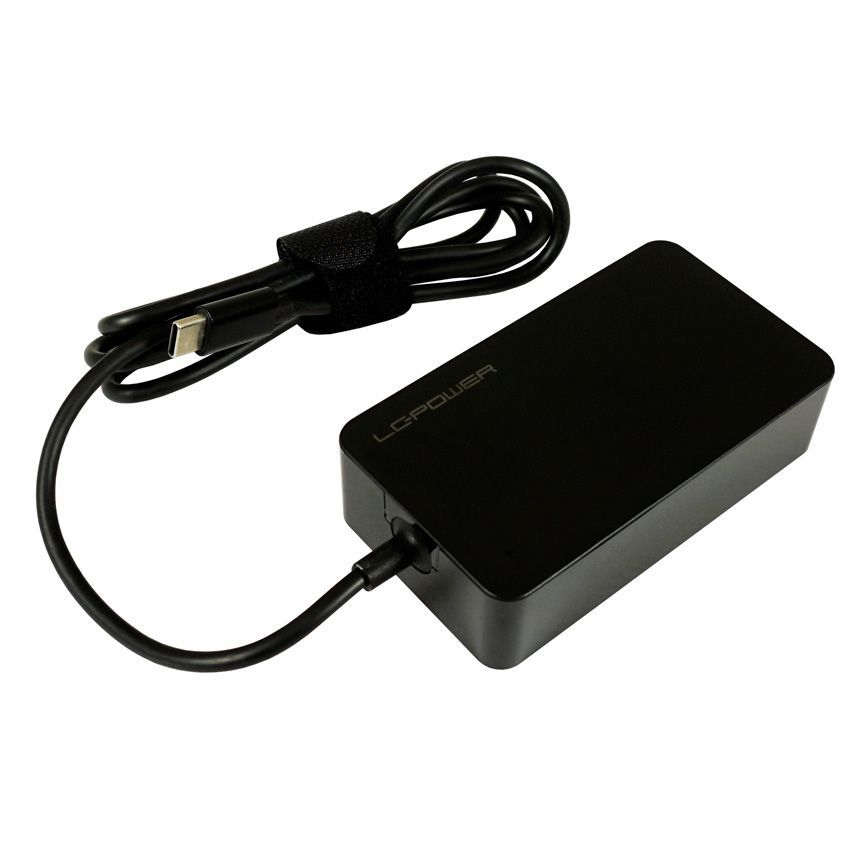 LC Power LC-NB-PRO-45-C USB-C Notebook Power Adapter Black