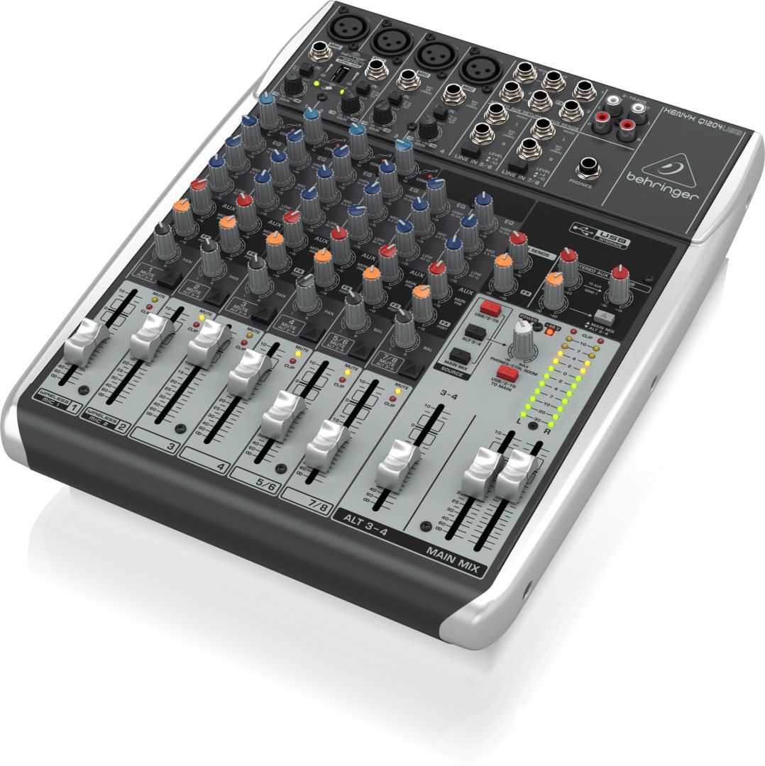 Behringer Q1204USB Keverőpult Silver/Grey