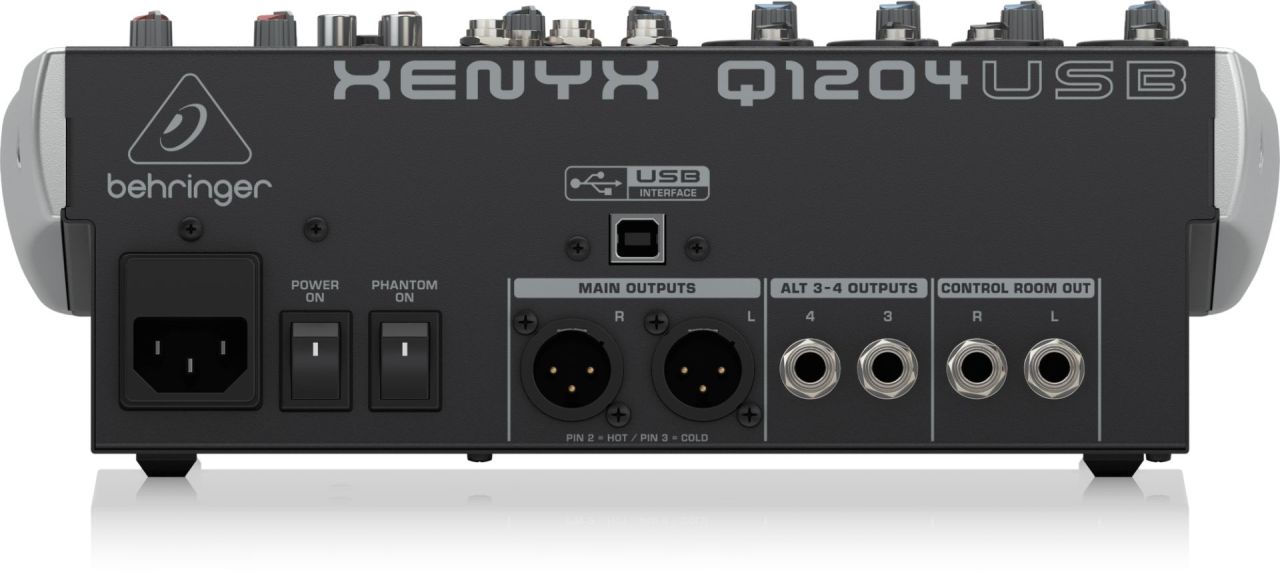 Behringer Q1204USB Keverőpult Silver/Grey