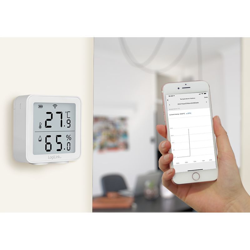 Logilink SC0116 Wi-Fi Smart Időjárás Állomás White