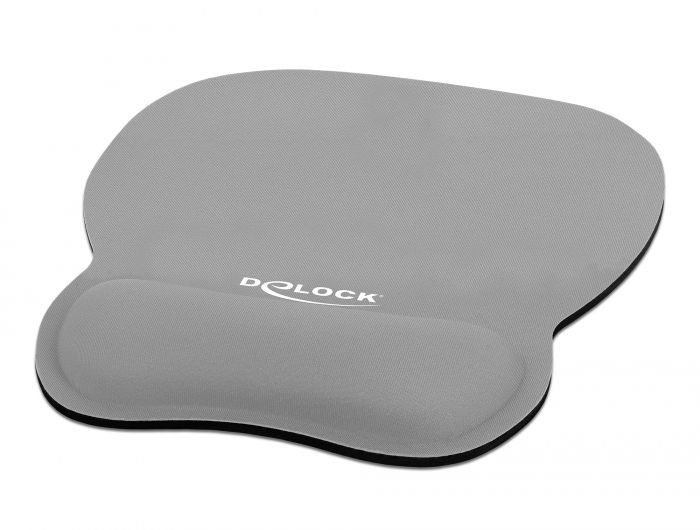 DeLock Ergonomic with Wrist Rest Egérpad Grey DeLock Ergonomic with Wrist Rest Egérpad Grey