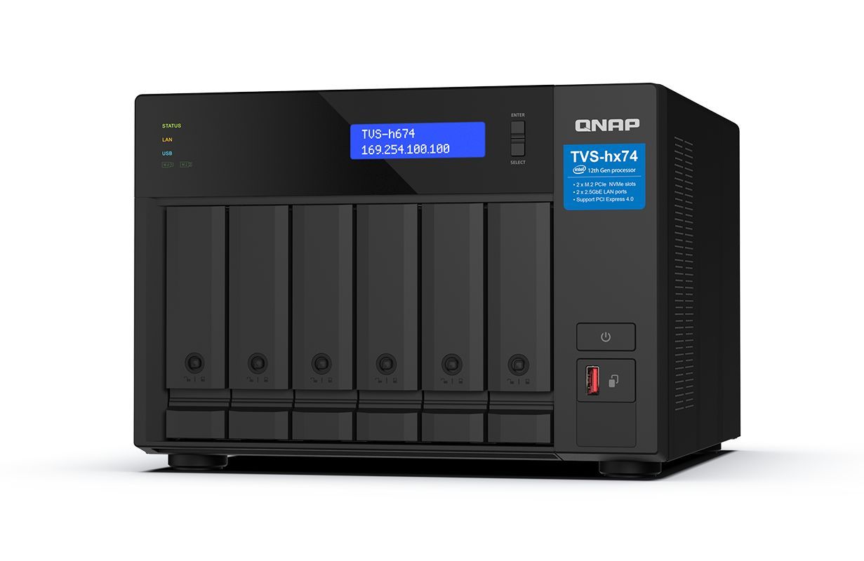 QNAP NAS TVS-H674-i3-16G (16GB) (6xHDD + 2xM.2 SSD)