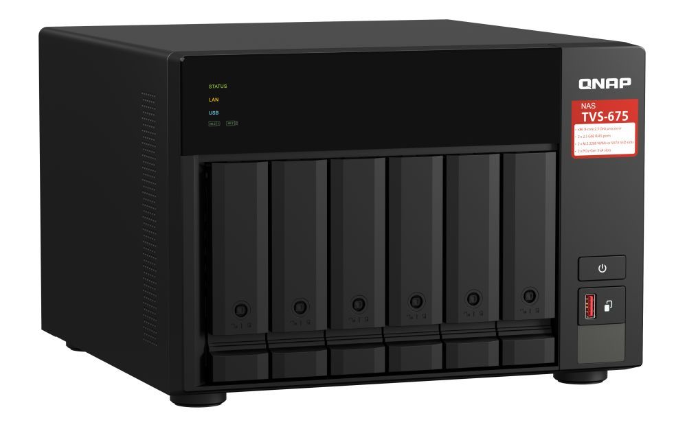 QNAP NAS TVS-675-8G (8GB) (6xHDD + 2xM.2 SSD)