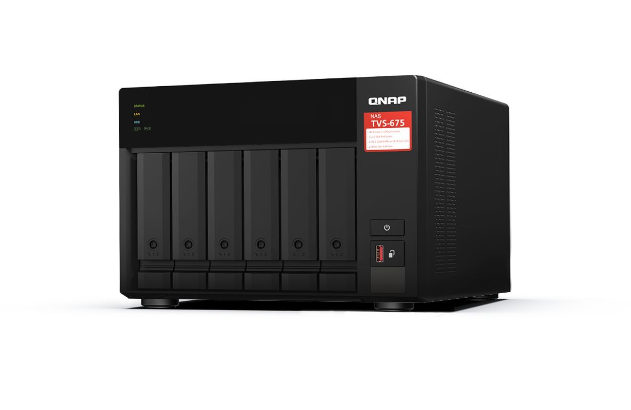 QNAP NAS TVS-675-8G (8GB) (6xHDD + 2xM.2 SSD)