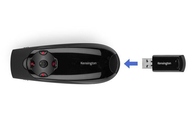 Kensington Expert Wireless Presenter Red Laser Black