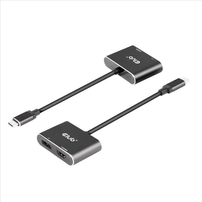 Club3D USB Type-C to Displayport+HDMI Adapter