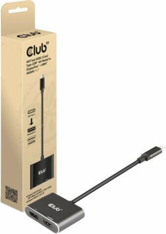 Club3D USB Type-C to Displayport+HDMI Adapter