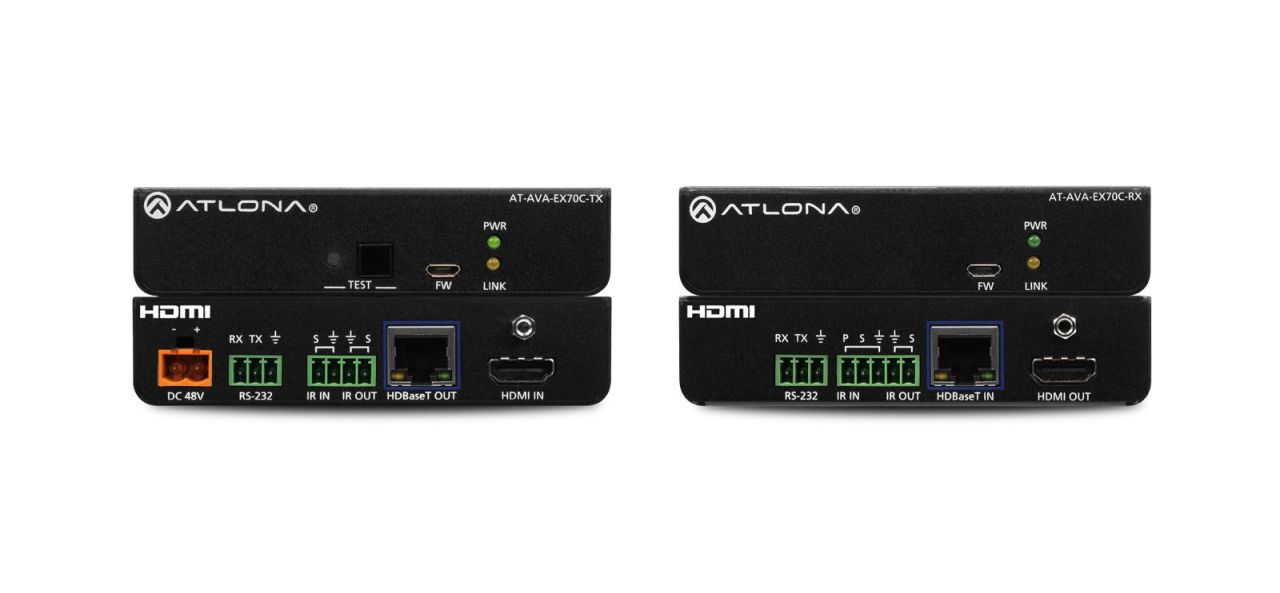 ATLONA AT-AVA-EX70C-KIT Avance 4K/UHD Extender Kit with Control and Remote Power