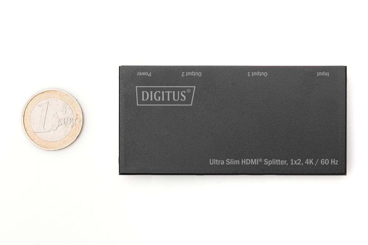Digitus DS-45322 Ultra Slim HDMI Splitter 1x2 4K/60 Hz Digitus DS-45322 Ultra Slim HDMI Splitter 1x2 4K/60 Hz