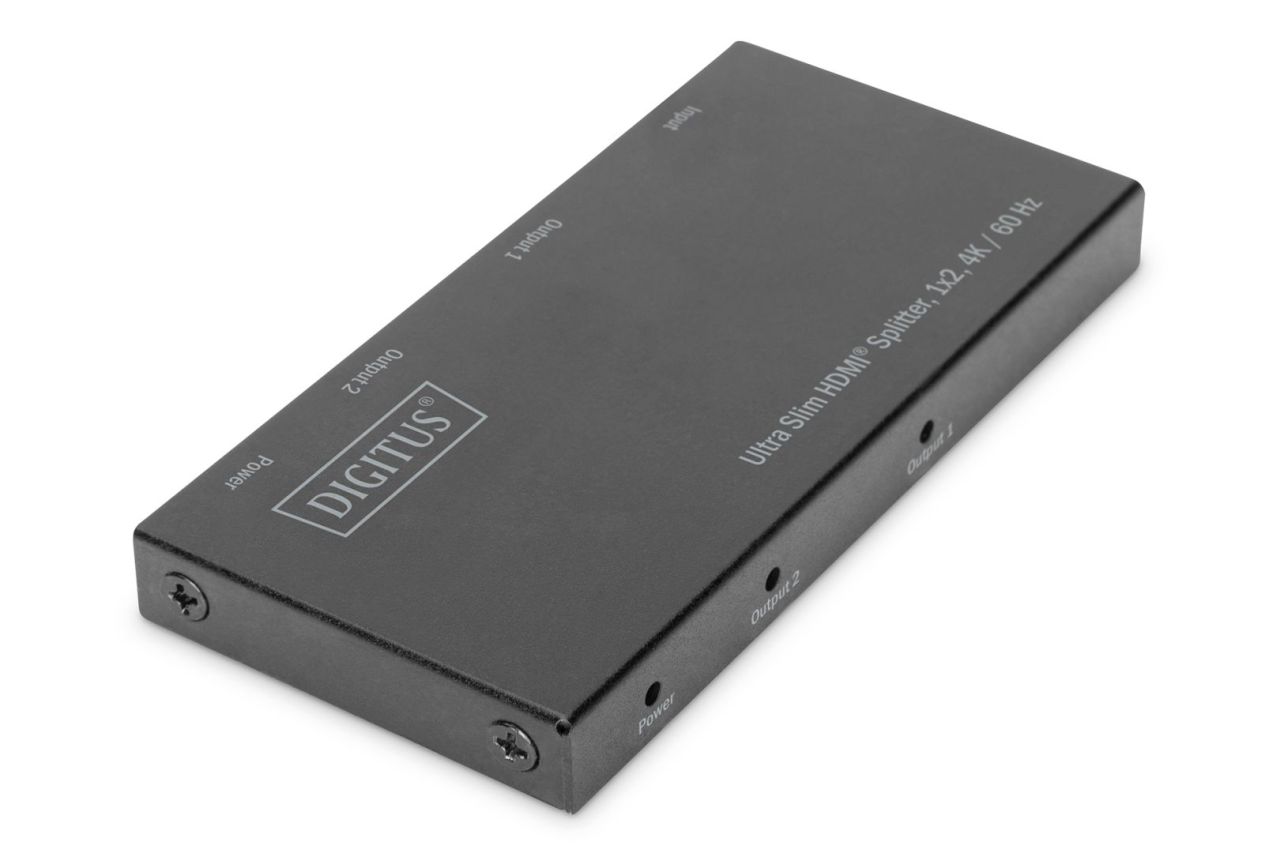 Digitus DS-45322 Ultra Slim HDMI Splitter 1x2 4K/60 Hz Digitus DS-45322 Ultra Slim HDMI Splitter 1x2 4K/60 Hz