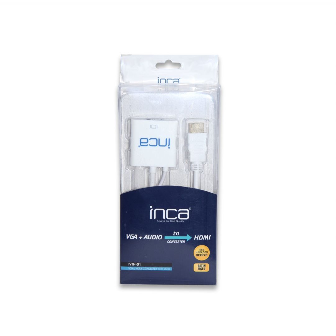 INCA IVTH-01 VGA to HDMI (+USB & AudioCable) White