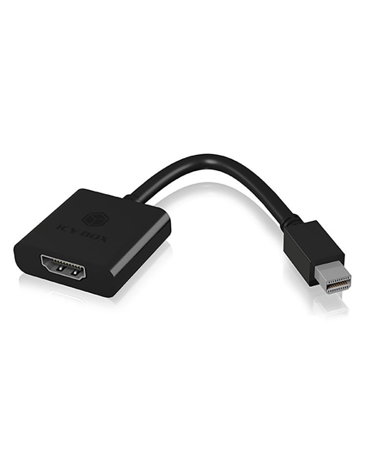 Raidsonic IcyBox IB-AC538a MiniDisplayPort - HDMI adapter Black