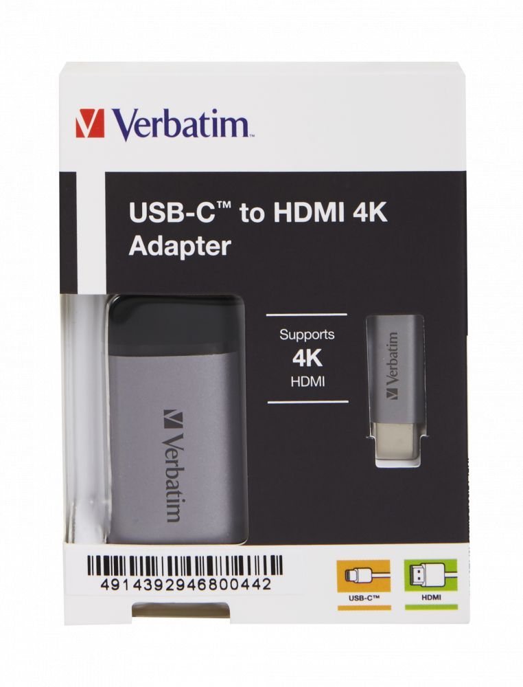 Verbatim USB-C to HDMI 4K Adapter