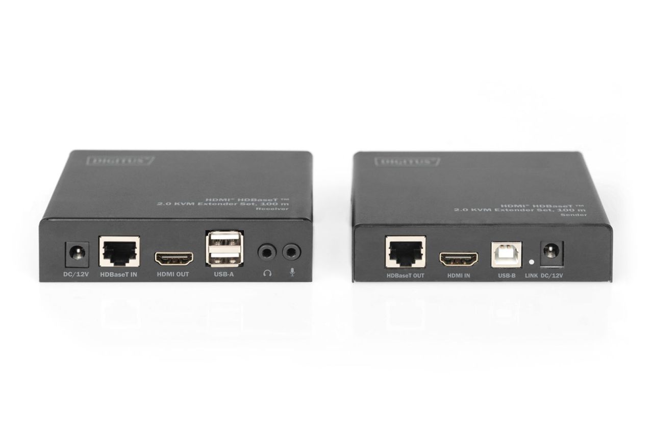 Digitus HDBaseT 2.0 HDMI KVM Extender Set 100m Digitus HDBaseT 2.0 HDMI KVM Extender Set 100m