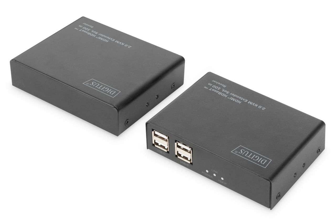 Digitus HDBaseT 2.0 HDMI KVM Extender Set 100m Digitus HDBaseT 2.0 HDMI KVM Extender Set 100m