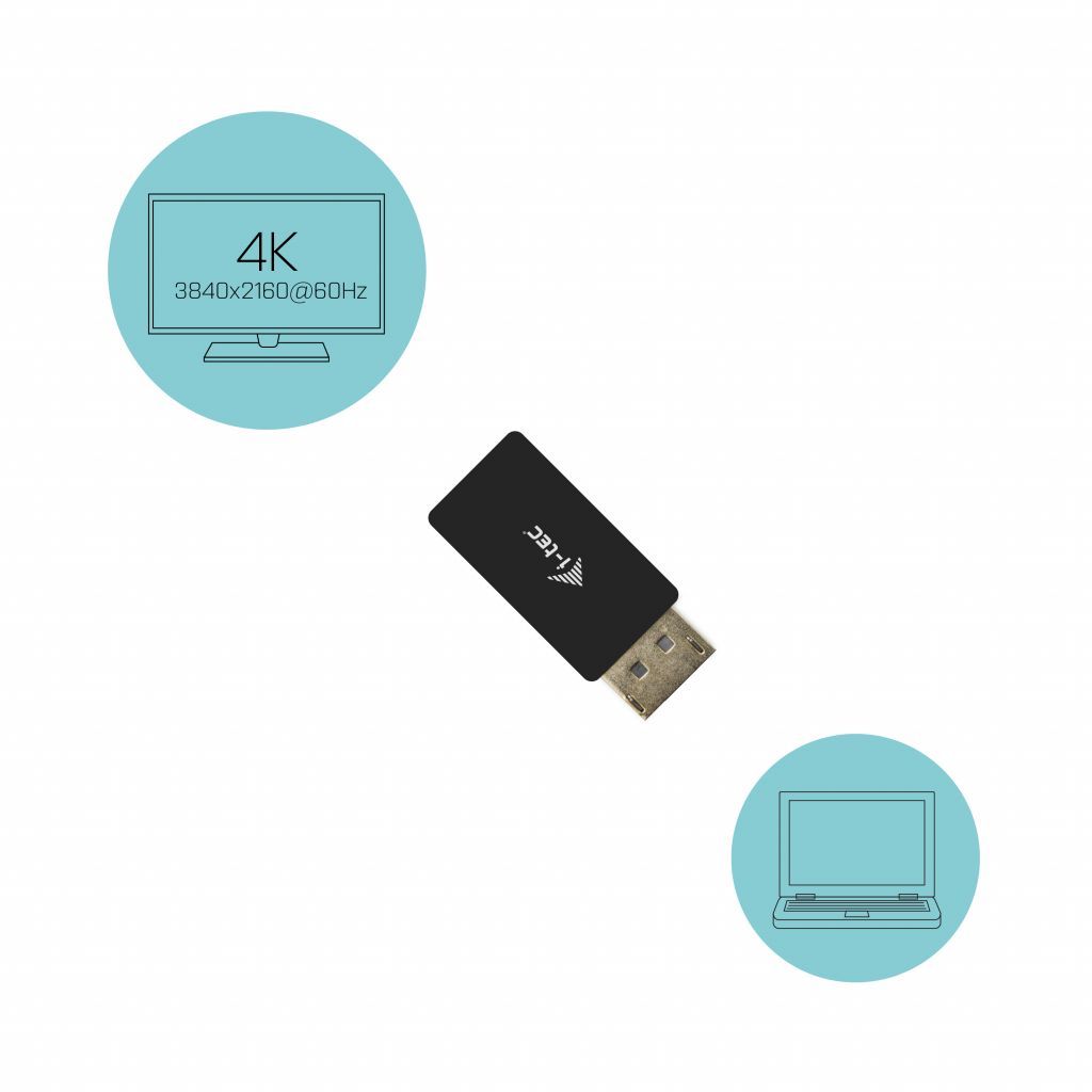 I-TEC DisplayPort to HDMI Adapter Black