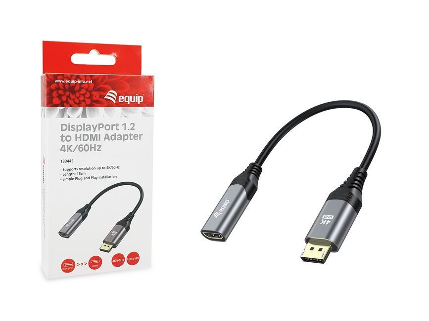 EQuip DisplayPort 1.2 to HDMI Adapter 4K/60Hz