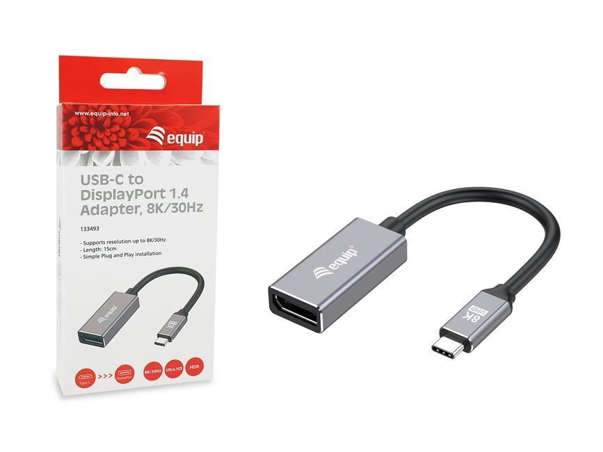 EQuip USB-C to DisplayPort 1.4 Adapter 8K/30Hz