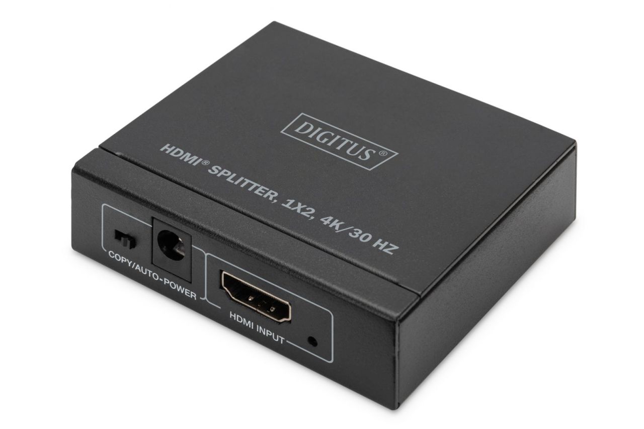 Digitus DS-45340 HDMI Splitter 1x2, 4K/30Hz Black Digitus DS-45340 HDMI Splitter 1x2, 4K/30Hz Black