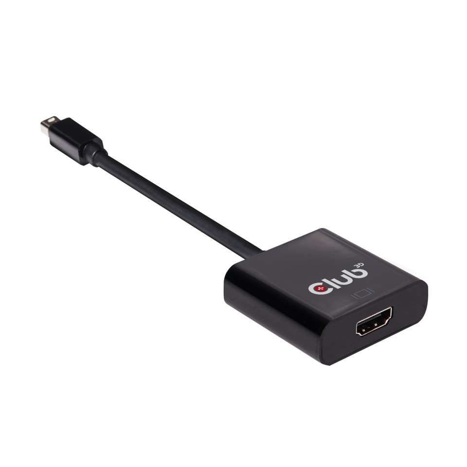 Club3D Mini DisplayPort 1.2 to HDMI 2.0 UHD Active Adapter Black