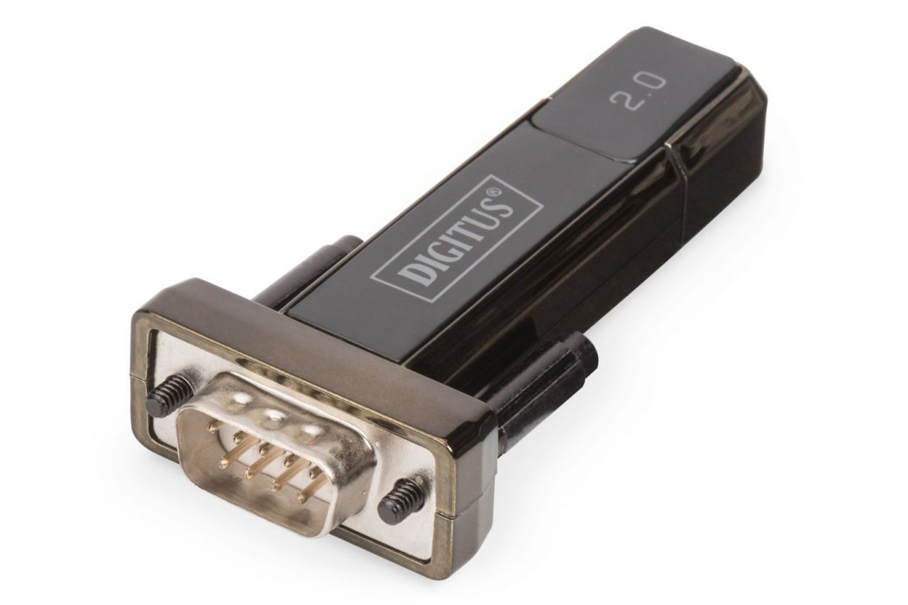 Digitus USB 2.0 to serial Converter, DSUB 9M Black Digitus USB 2.0 to serial Converter, DSUB 9M Black