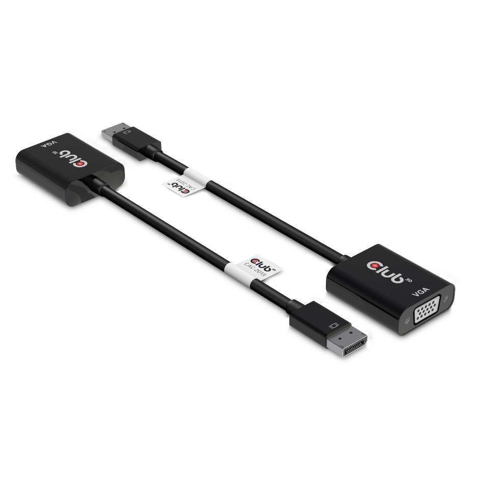 Club3D DisplayPort to VGA Black Active Adapter M/F