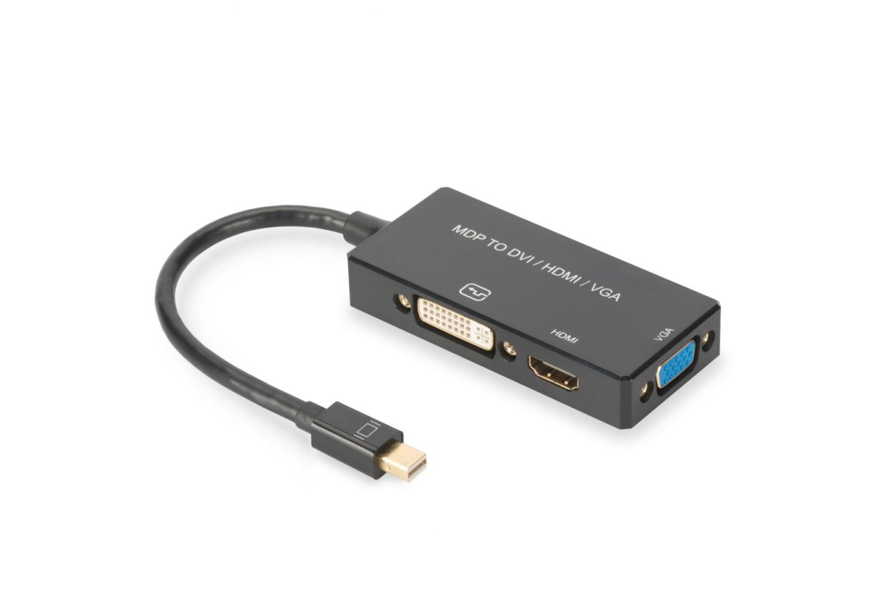 Assmann DisplayPort converter cable, mDP - HDMI+DVI+VGA Assmann DisplayPort converter cable, mDP - HDMI+DVI+VGA