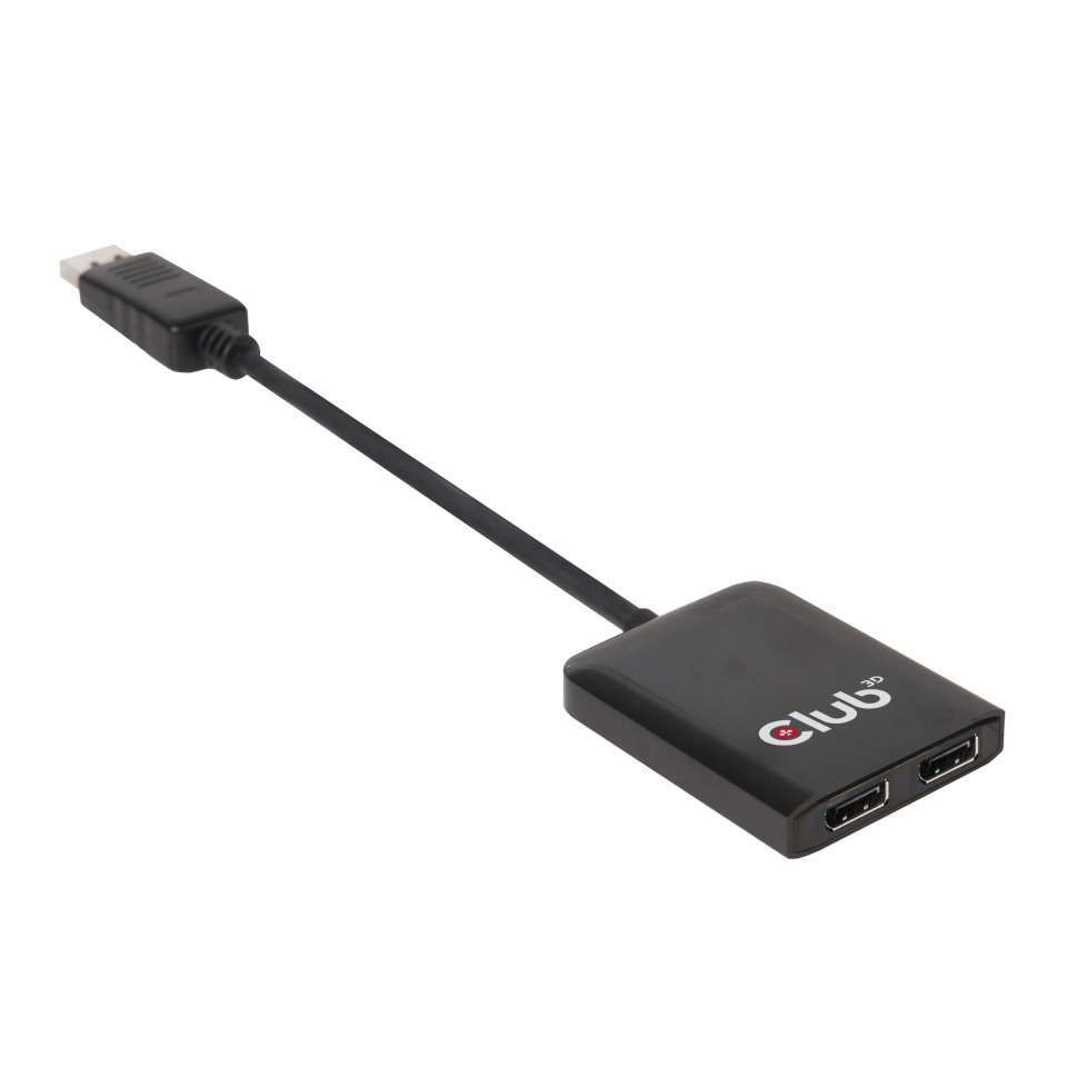 Club3D Multi Stream Transport Hub DisplayPort 1.2 Dual Monitor