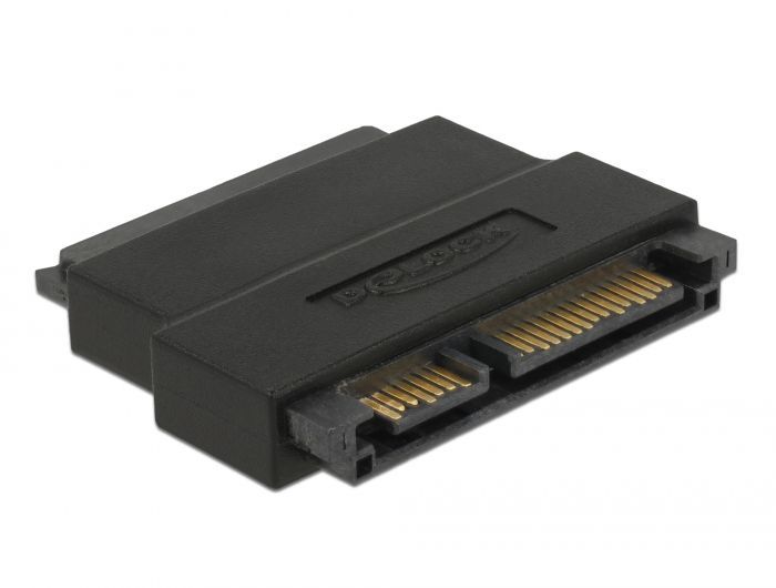 DeLock SATA 22 pin receptacle to plug with latch port saver adapter