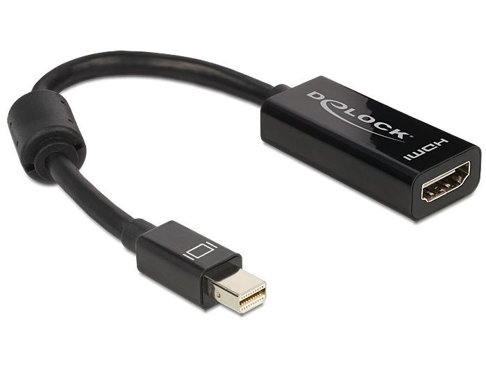 DeLock Adapter mini Displayport 1.1 male > HDMI female Passive Black DeLock Adapter mini Displayport 1.1 male > HDMI female Passive Black