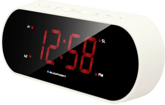 Blaupunkt CR6WH Digital Alarm Clock Black/White