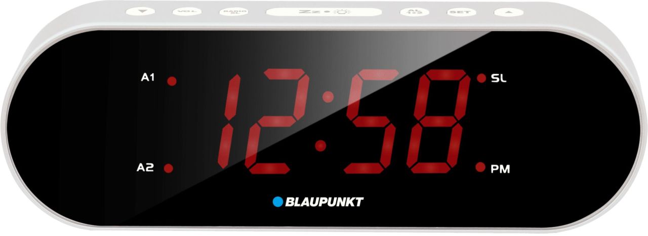 Blaupunkt CR6SL Clock radio with dual alarm Black/White