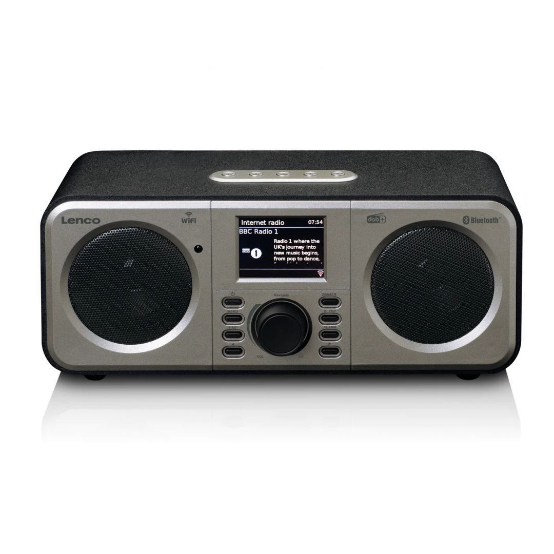 Lenco DIR-141 Internet Radio with DAB+, Bluetooth Black